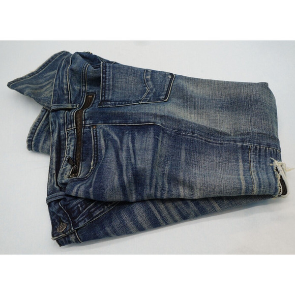 Cult of Individuality JAPANESE SELVEDGE DENIM GREASER STRAIGHT 38x32 DISTRESSED - Picture 10 of 10